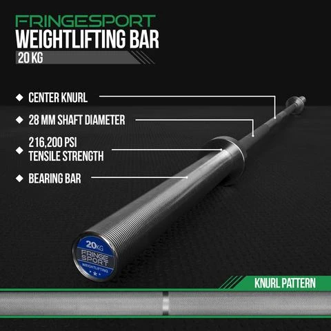 Fringe Sport Olympic Weightlifting Barbell - Image 9