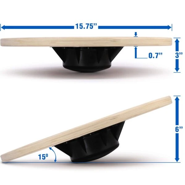 Yes4All Wooden Wobble Balance Board - Image 2